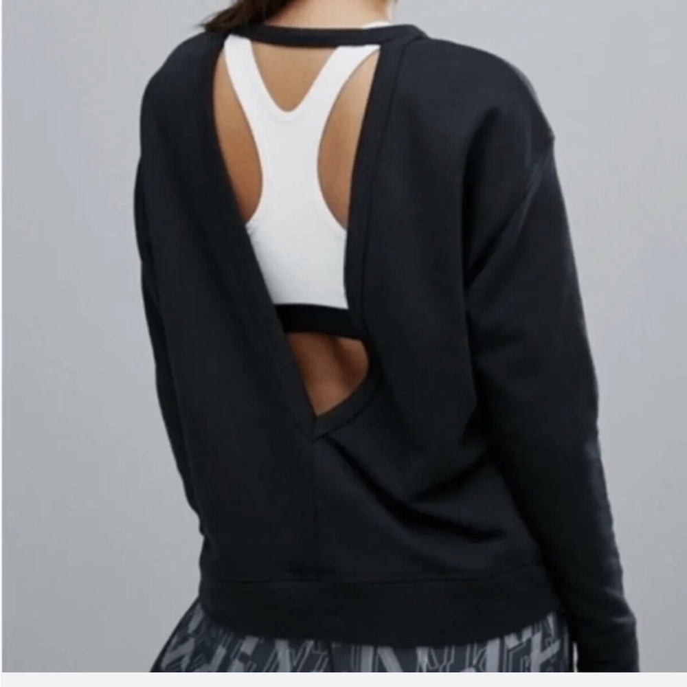 Nike blue open back crewneck sweater